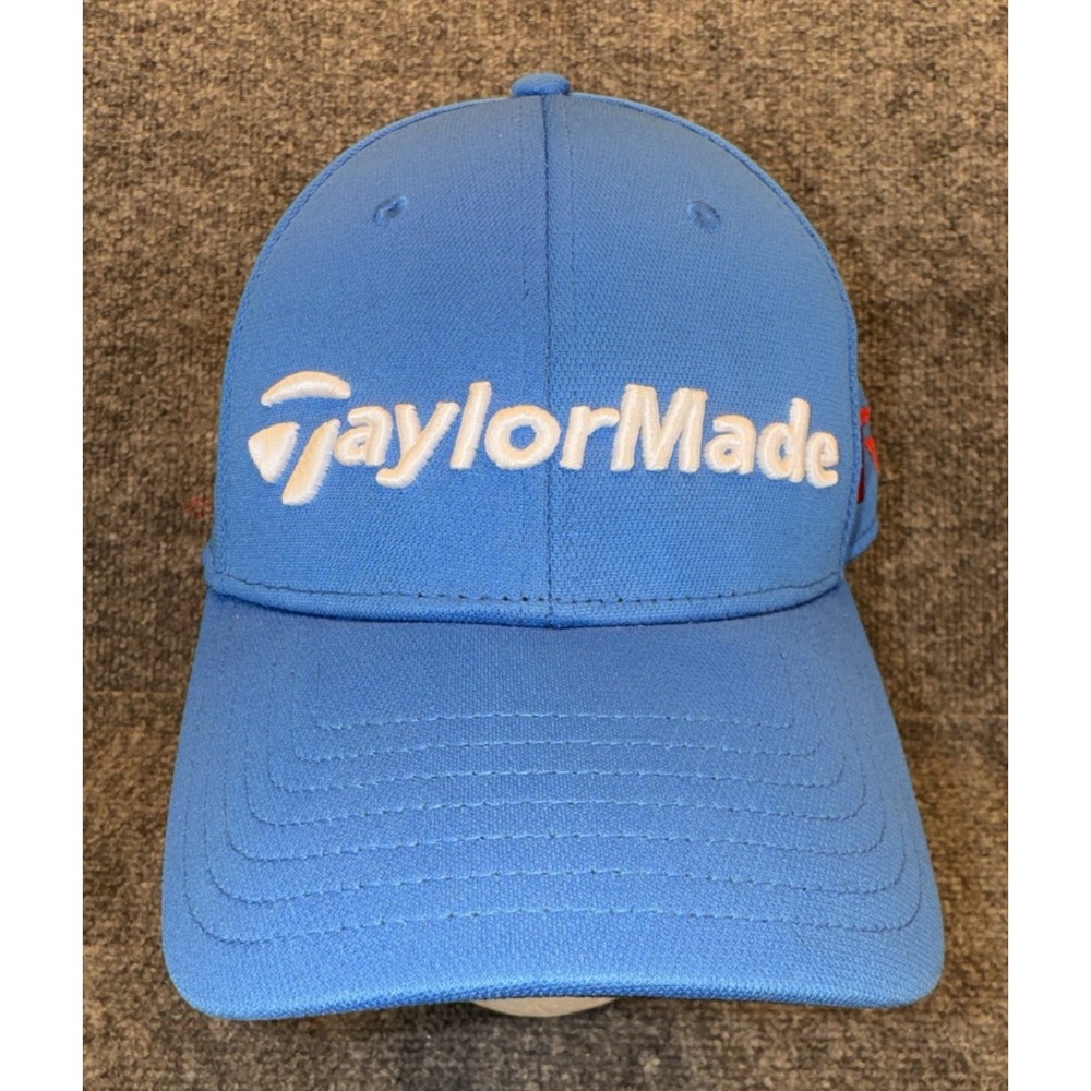 TaylorMade R15 AeroBurner Golf Hat Blue Adjustable Strapback Performance Cap